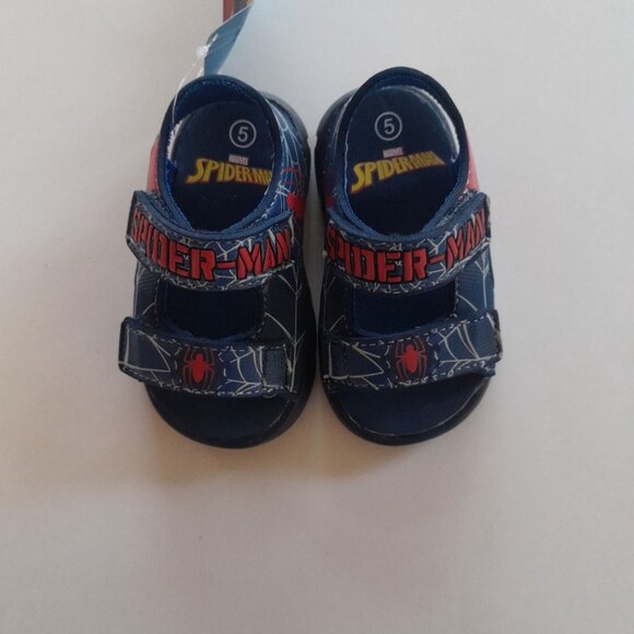 Boys Spiderman Sandals Size 5 - Picture 2 of 6
